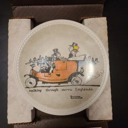 Antique ~Norman Rockwell ~"Walking Through Merric Englande" collector's plate