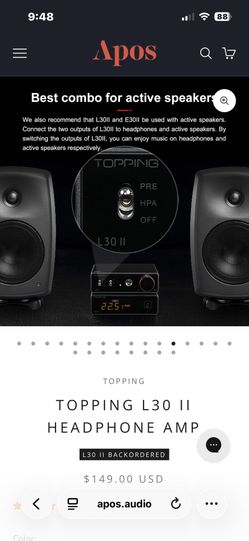 Topping L30 II Headphone Amp
