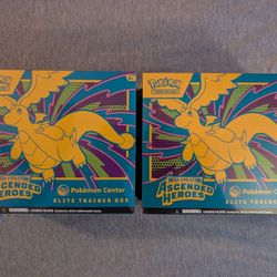 Two Sealed Mega Evolution Ascended Heroes Pokemon Center Exclusive ETB