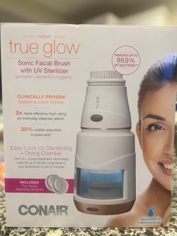 Conair True Glow Sonic Facial Brush With UV sterilizer