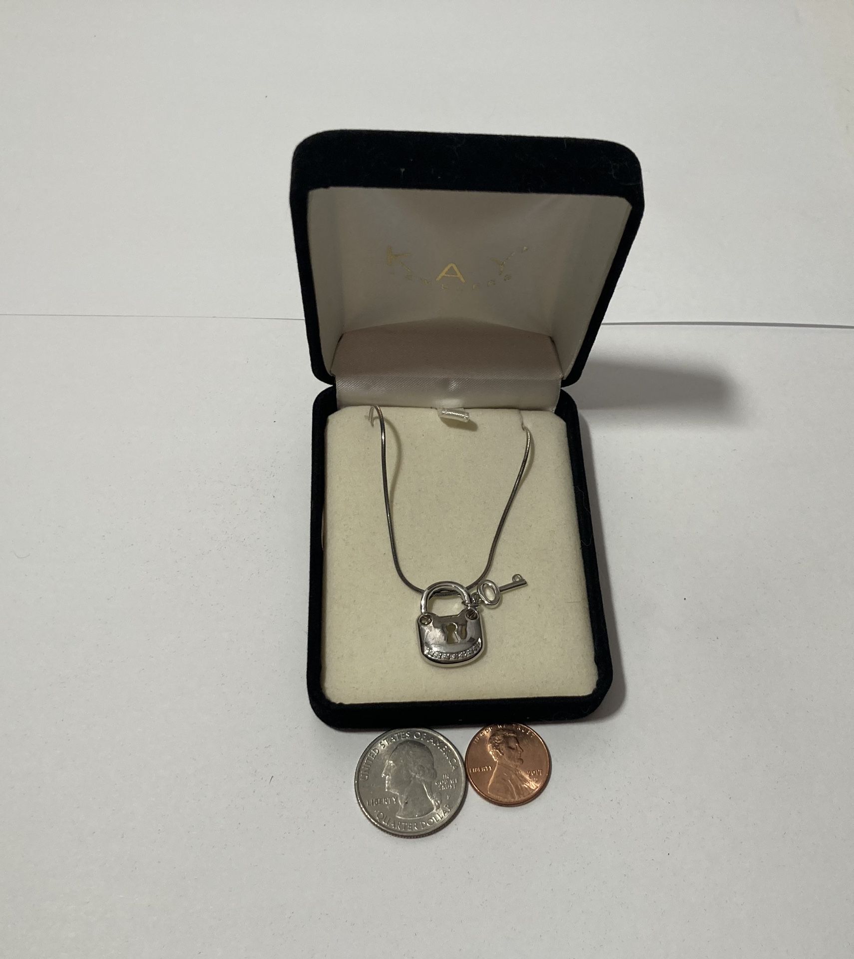 Sterling Silver Necklace Lock And Key Kay Jewelers