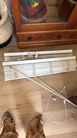 White window blinds