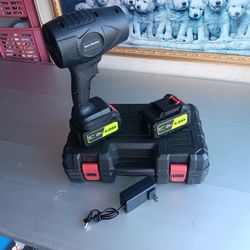 Portable Leaf Blower Two Batteries New $25 Firm