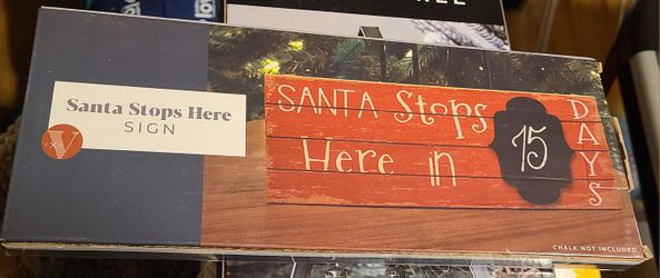 Santa Countdown Sign
