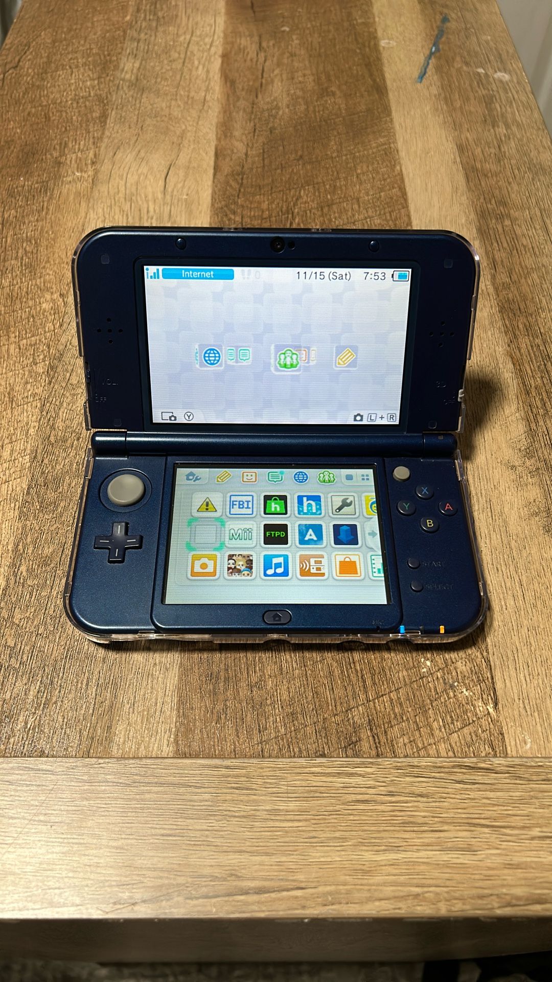 Modded New 3DS With Clear Case