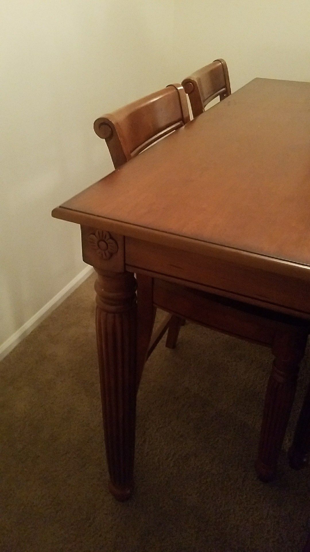 Solid red wood table $200 OBO
