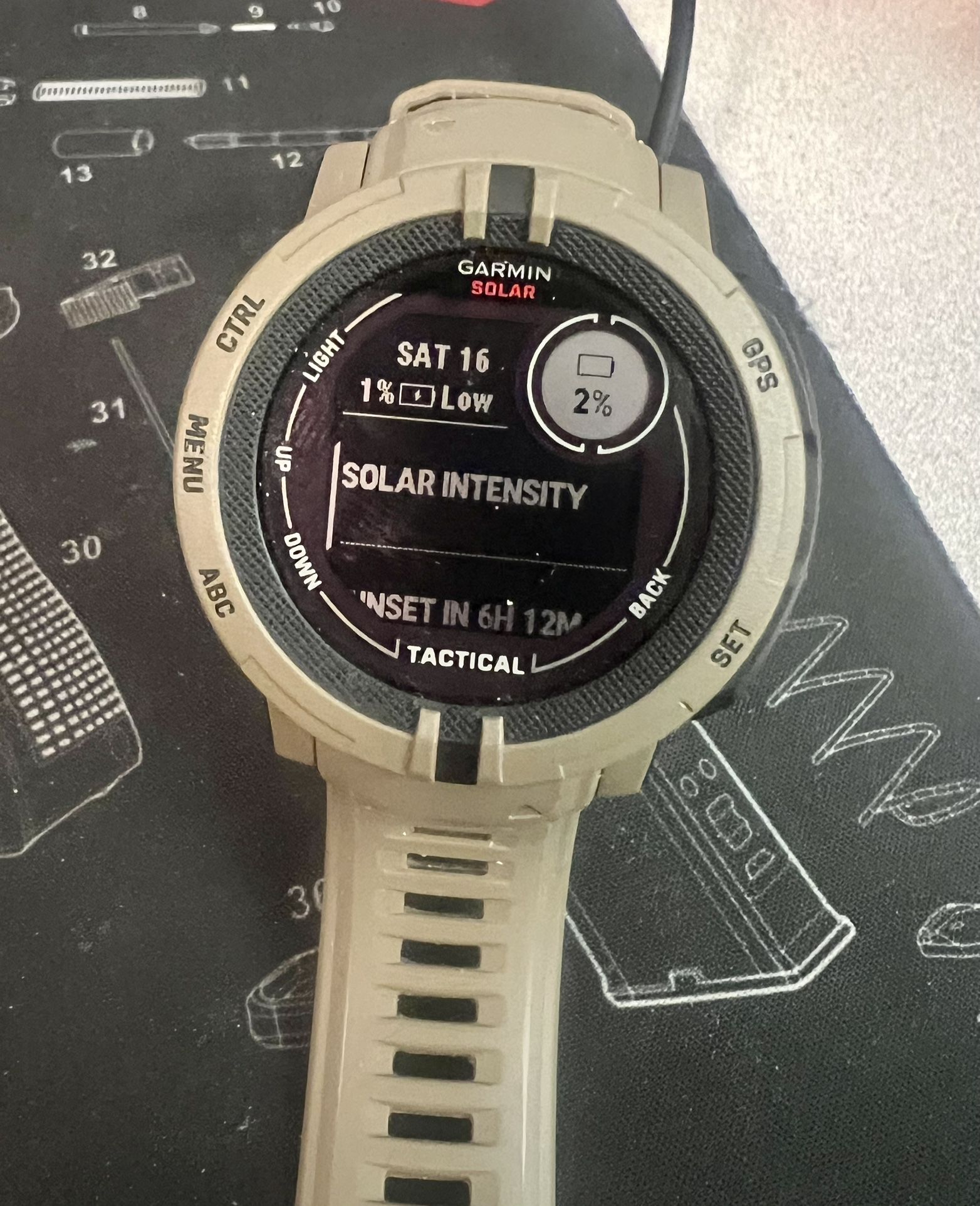Garmin Instinct 2 Solar, Tactical-Edition