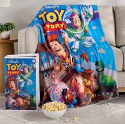 Disney Toy Story Classic VHS Boxed Silk Touch Throw, 50”x70”
