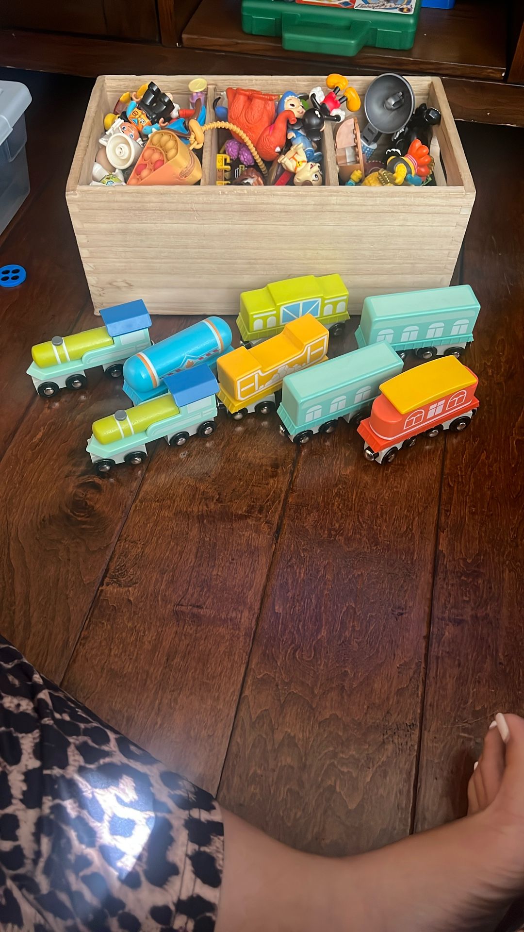 Wooden Train Lot