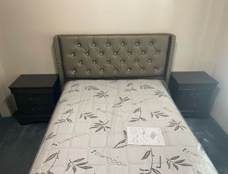 👉 Full Size New Bed with Nice Mattress Included.  Cama, Colchon.