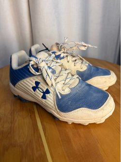 Under Armour Leadoff Baseball/Softball Cleats. blue/white size 2.5Y