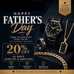 Crown Jewlery celebrates Dad’s with 20% off Jewelry Sale 3816 Steilacoom Blvd SW Lakewood WA