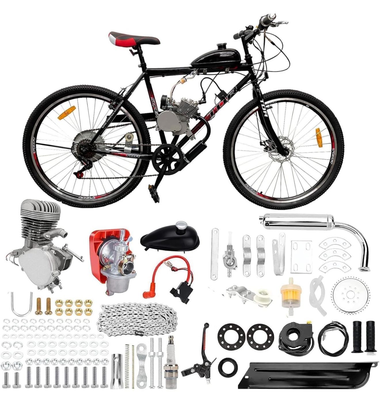 100cc Stroke Bicycle 2 Stroke Petrol Gas Engine Kit(Jh2419A)