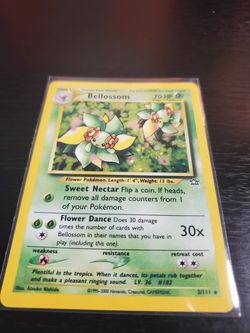 Bellossom Holo Pokemon Card