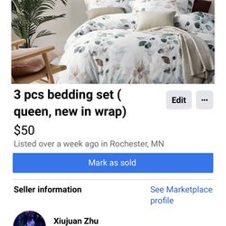 3pcs Queen Size Bedding Set