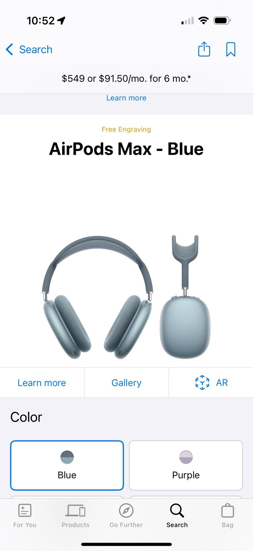Apple Airpods Pro Max Blue Color