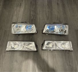 Chrome Headlights / Bumper Lamps – Fits 2003–2006 Chevy Silverado & 2002–2006 Avalanche