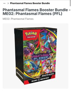 Pokemon phantasmal flamesbooster bundle