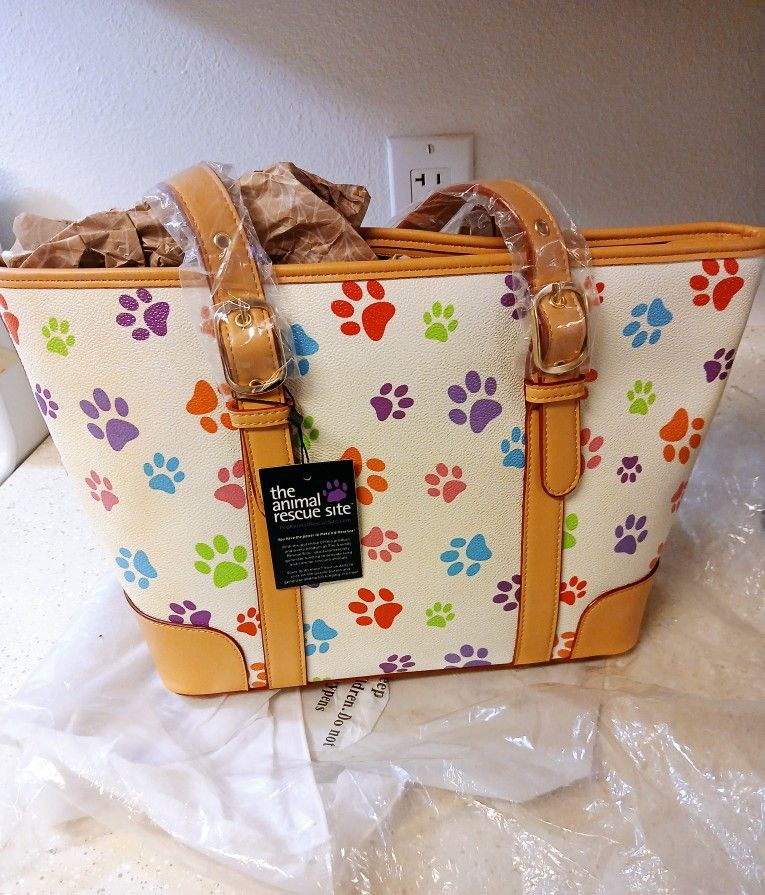 Dog Paw Print Purse