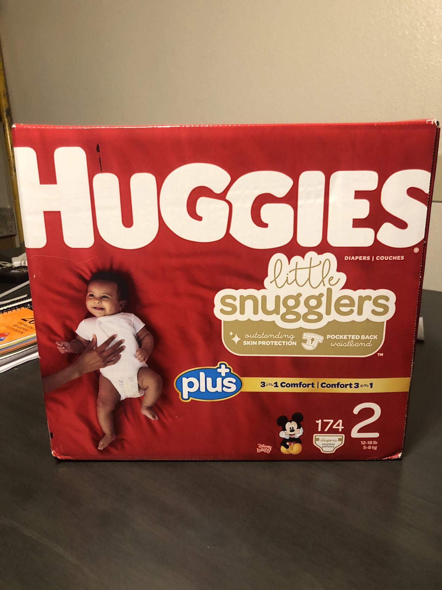 174 count Huggies diapers