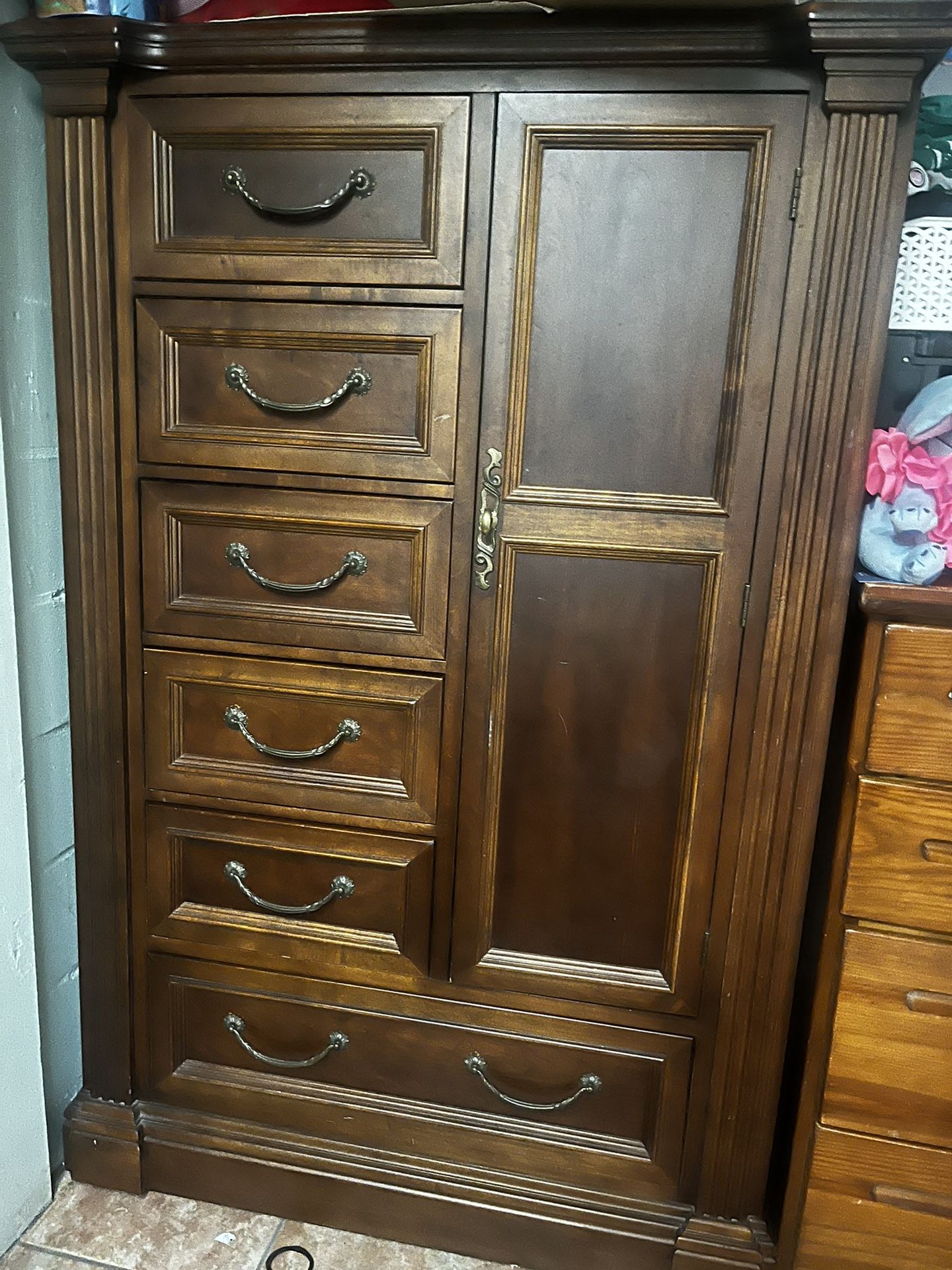 Antique Wood Armoire