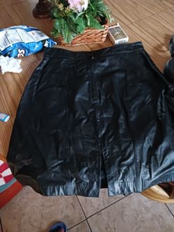 Genuine Leather Skirt
