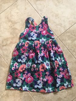 EUC Gymboree floral dress 5T