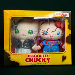 BRAND NEW! Hello Kitty Chucky's Plush Doll Toy Chucky & Tiffany Plush Doll Collectible Figure plush in BOX !