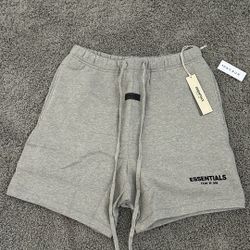 essentials grey shorts