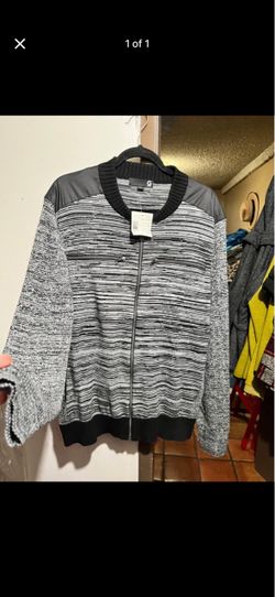 Men's Full-Zip Knit Bomber Jacket from guess xl