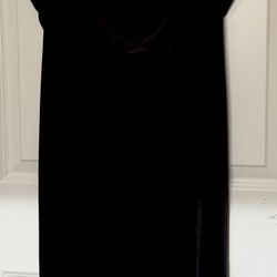 Bebe Black Velvet Slip Dress – Size M