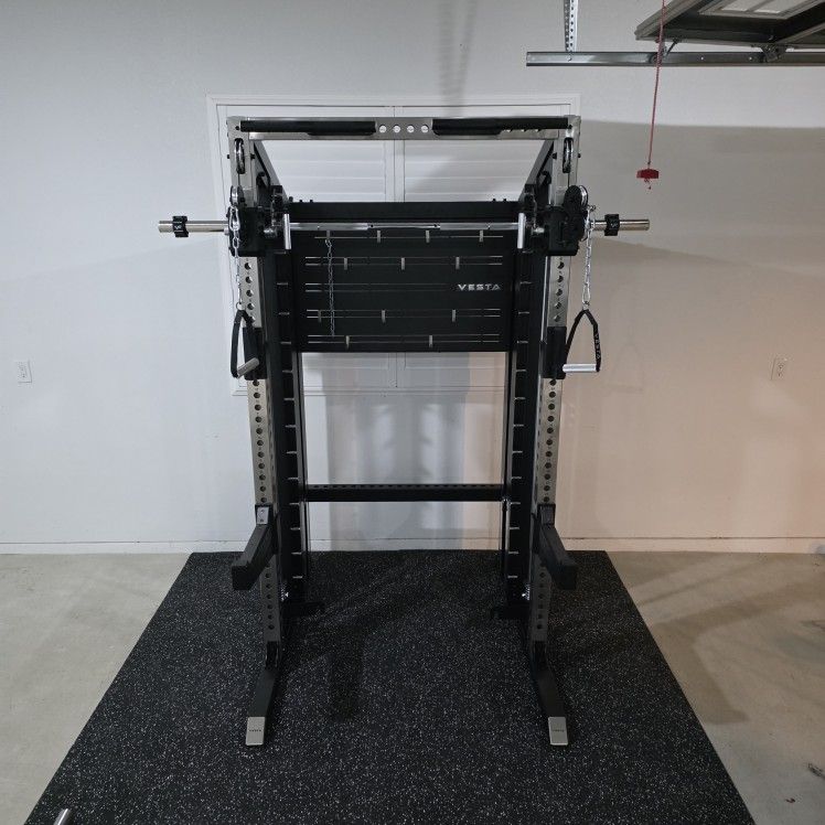 🔥NEW Vesta Pioneer 3in1 | Functional trainer | Squat Rack | Smith Machine | 200lbs weight stack | Gym Equipment | Commercial Grade | FREE DELIVERY 🚛