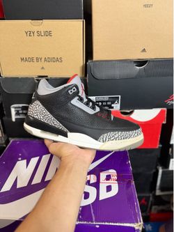 2018 Jordan Black Cement 3s size 10.5 USED But Clean