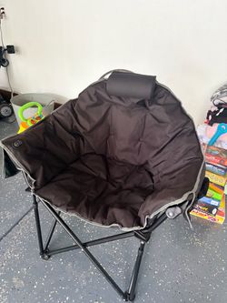 Heated camping chair