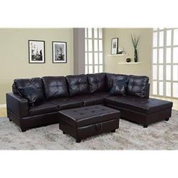 Brand New Sectional Sofa With Ottoman Storage