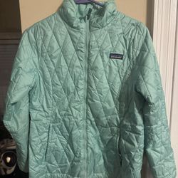 Patagonia Jacket Mint Green XL Girls /small Women’s 