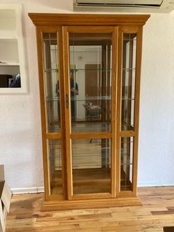 Oak Display Cabinet