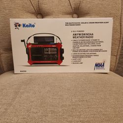 Kaito KA550 Solar & Crank Weather Alert Multiband Radio