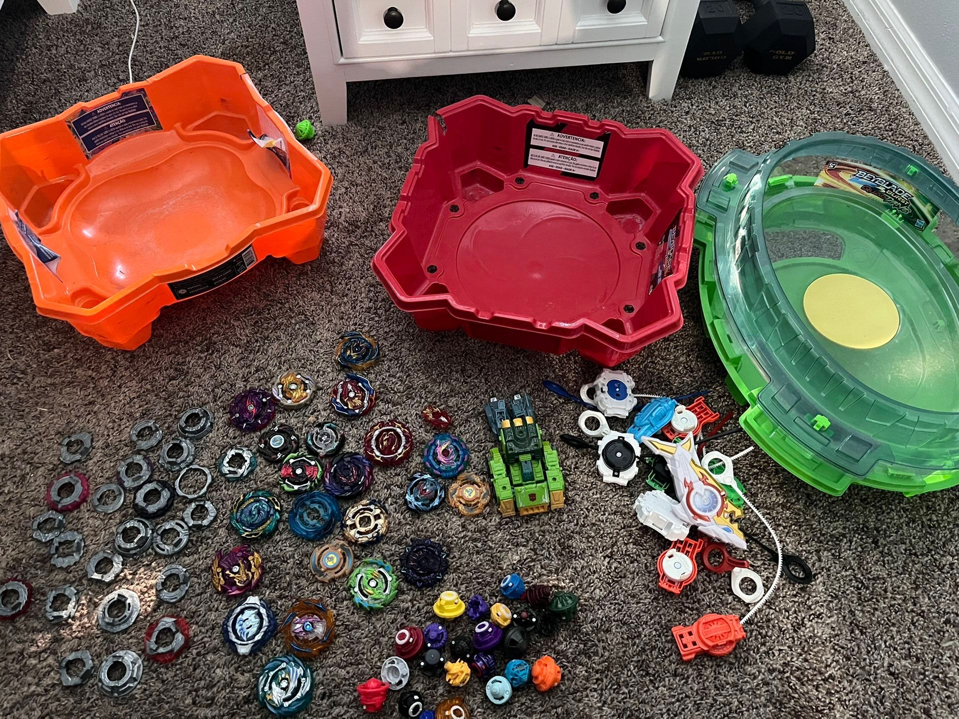 Beyblades And Arenas