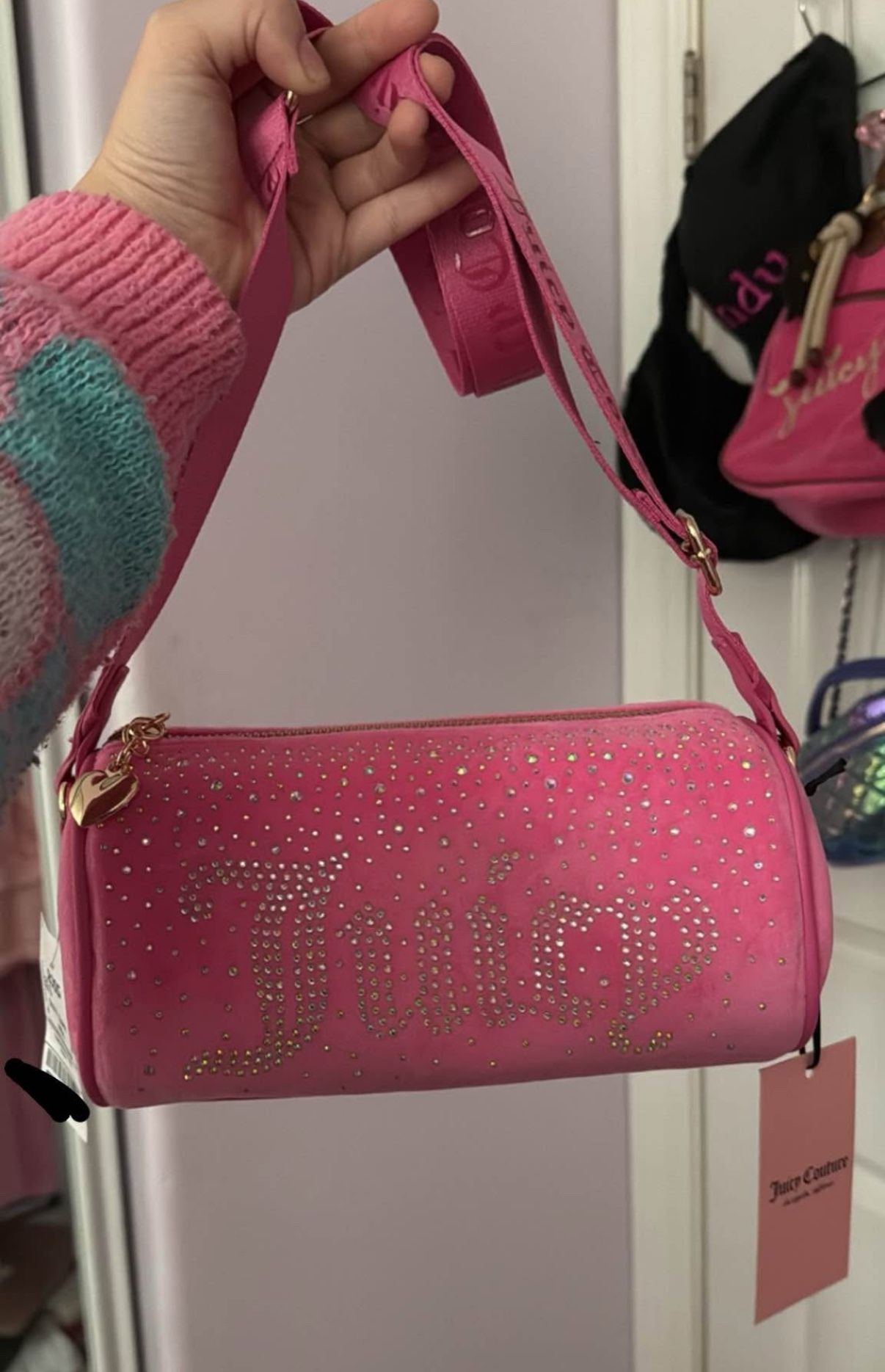Juicy Couture Roll Bag (Hot Pink): BRAND NEW