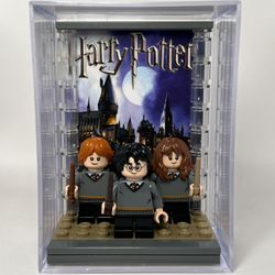 Collectible Force Pack Minifig Display Case For Lego Harry Potter Ron & Hermione