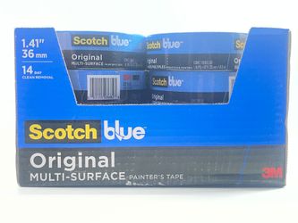 ScotchBlue Painter's Tape 1.41 Inch Wide 16 Rolls Multi Surface UV Resistant