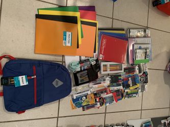 School supplies lot