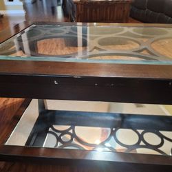 SOLID WOOD COFFEE TABLE END TABLE