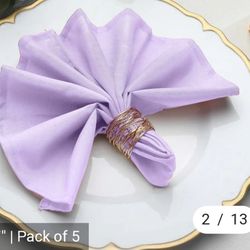 Lavender napkins