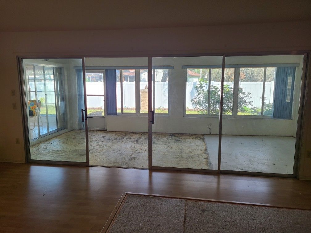 FREE 8 FT SLIDING GLIASS DOORS
