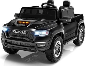 Segmart Licensed RAM 1500 RHO 2 Seater Electric Car, 24V Ride on Car for Big Kids with Remote