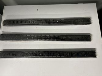 3 Pairs of 24 Inch Hardware 3-Section Full Extension Ball Bearing Side Mount Black Drawer Slides,100 LB Capacity Drawer Slide