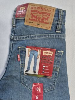 Levi's 511 Slim Flex Stretch Boys Jeans Size 8