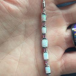 Opal Necklace And Bracelet